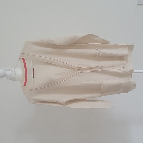 Anthropologie Pilcro Kelly Boyfriend 100% Cashmere Slouchy Cardigan Size S - Picture 2 of 15